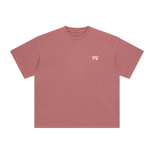 Lotus Flower Enzyme Washed T-Shirt