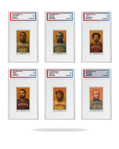 Juego de 6 cartas de hip-hop T206