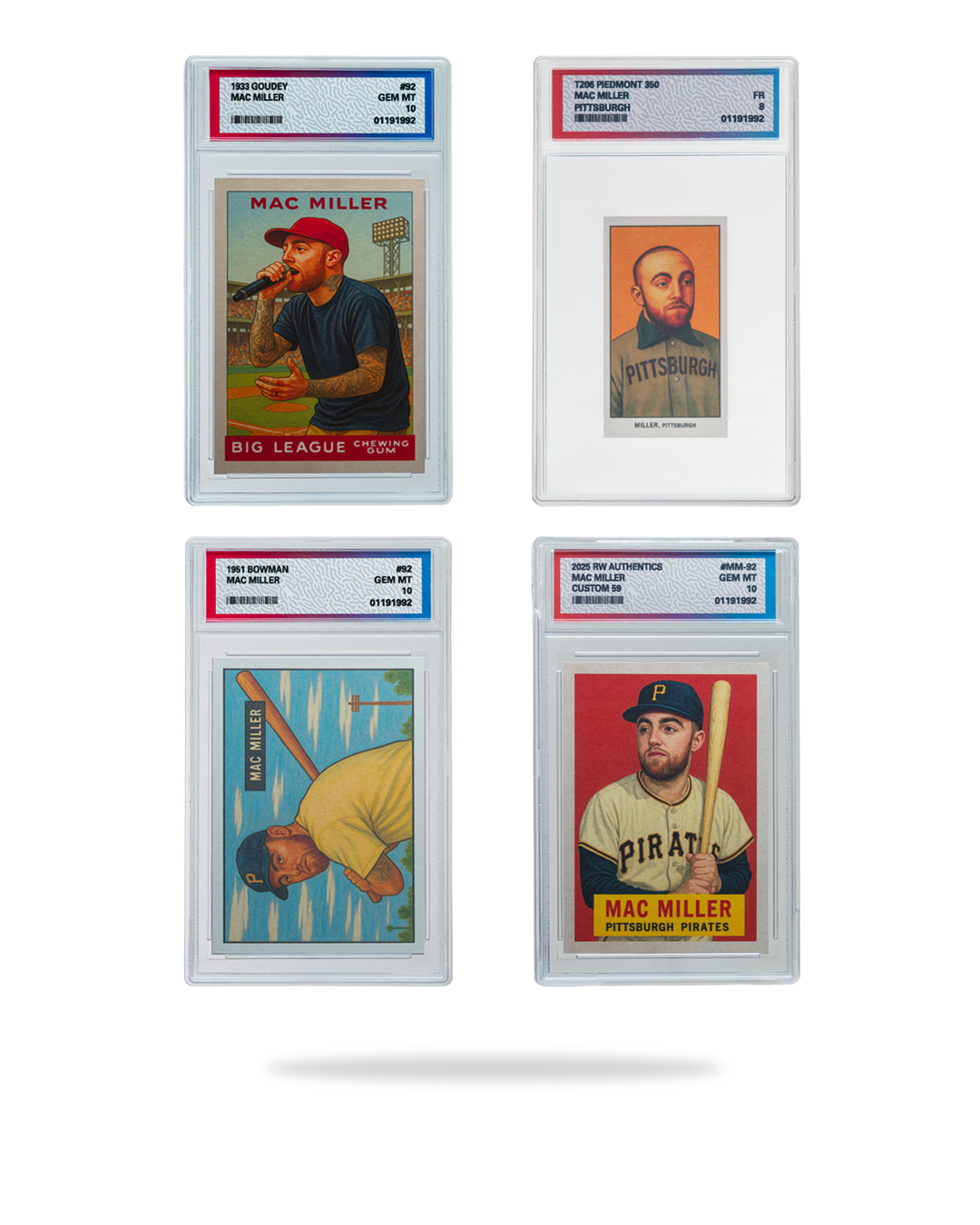Mac Miller Vintage 4-Card Set